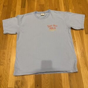 Acme De La Vie T Shirt‎ Mens Large Blue Surf Bear Short Sleeve Tee